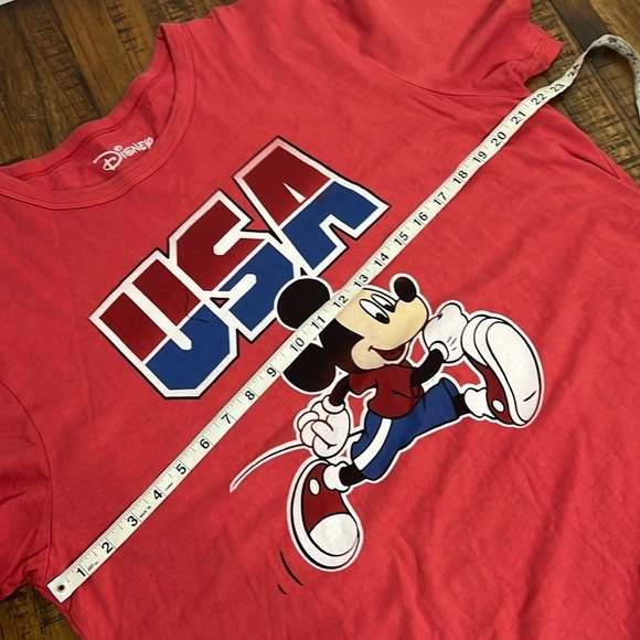 Disney Mickey American Eagle Outfitters USA red white blue great graphics sz L - Picture 5 of 9